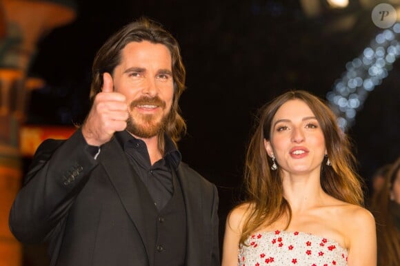 Christian Bale et Maria Valverde lors de la première du film "Exodus: Gods and Kings 3D" à Londres, le 3 décembre 2014.