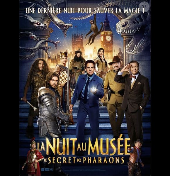 Affiche du film La Nuit au musée - Le Secret des pharaons, en salles le 4 février 2015