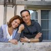 Exclusif - Emilie Dequenne et son mari Michel Ferracci aux Sources de Caudalie à Martillac près de Bordeaux, le 26 octobre 2014 à l'occasion de leur voyage de noces.