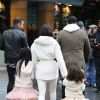 Mel B emmène ses deux filles Angel et Madison (7 et 3 ans) se rendent à une avant-première du film Legend of the Neverbeast à Londres. Le 7 décembre 2014.