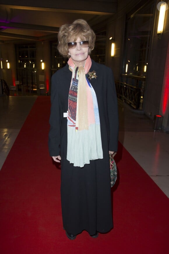 Nadine Trintignant lors du dîner LINK pour AIDES, le 8 décembre 2014, au Palais d'Iéna, à Paris.