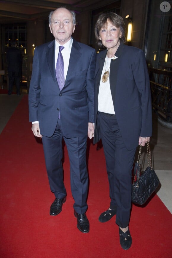 Jacques et Lise Toubon lors du dîner LINK pour AIDES, le 8 décembre, au Palais d'Iéna, à Paris.