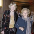 Marisa Borini et Bernadette Chirac lors du dîner LINK pour AIDES, le 8 décembre, au Palais d'Iéna, à Paris.