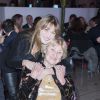 Carla Bruni et sa mère Marisa lors du dîner LINK pour AIDES, le 8 décembre, au Palais d'Iéna, à Paris.