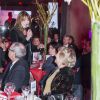 Carla Bruni et sa mère Marisa Borini - Dîner LINK pour les 30 ans de AIDES au Palais d'Iéna à Paris le 8 décembre 2014. LINK est un fonds de dotation créé par des femmes et des hommes, dirigeants de tous horizons qui ont choisi de se rassembler pour que soit gagnée la bataille contre le sida. Lors du dîner, Carla Bruni à donné un concert très émouvant.