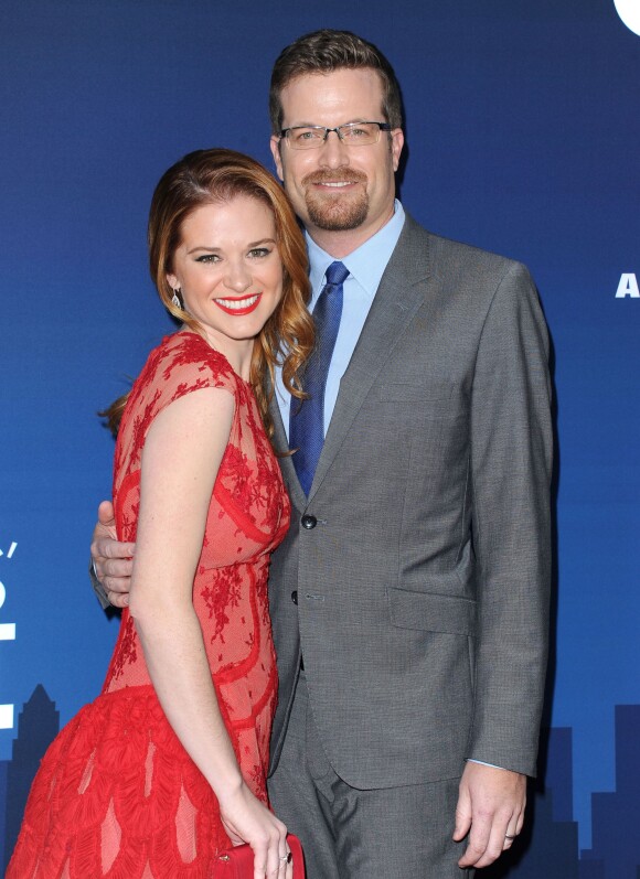 Sarah Drew et son mari Peter Lanfer à Los Angeles, en avril 2014