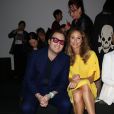 David Wertheimer et Stacy Keibler ex de George Clooney au défilé de mode "Shiatzy Chen", collection pret-a-porter printemps-ete 2014, a Paris.