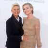 Ellen DeGeneres, Portia de Rossi - 64e cérémonie des "Emmy Awards" au "Nokia Theatre" à Los Angeles, le 23 septembre 2012