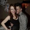 Elodie Frégé et Michal au club Orphée, à Paris, le jeudi 10 décembre 2014.