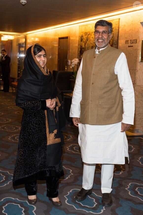 Malala Yousafza, Kailash Satyarthi - Dîner de Gala en l'honneur des Prix Nobel à Oslo en Norvège le 10 décembre 2014.