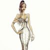 Flora Coquerel dévoile sur Instagram la robe qu'elle compter porter pour l'élection de Miss Monde à Londres. Le 14 décembre 2014.