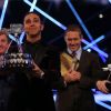 Lewis Hamilton, Rory McIlroy et Johnny Wilkinson lors de la cérémonie des BBC Sports Personality of the Year Awards au SSE Hydro de Glasgow, le 14 décembre 2014