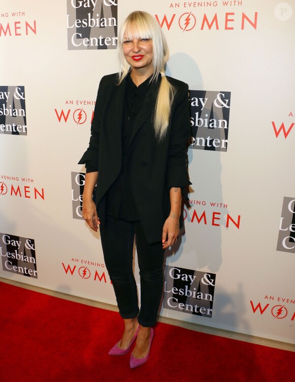 Sia à la soirée "An Evening With Women" à l'hôtel Beverly Hilton à Beverly Hills. Le 10 mai 2014