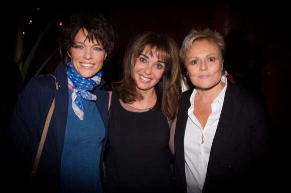 Anne Le Nen, Anna-Véronique El Baze et Muriel Robin - Cocktail pour le lancement du livre de Soad Bogdary "Merci Papa" en collaboration avec Anna-Véronique El Baze au Buddha Bar à Paris le 3 novembre 2014.