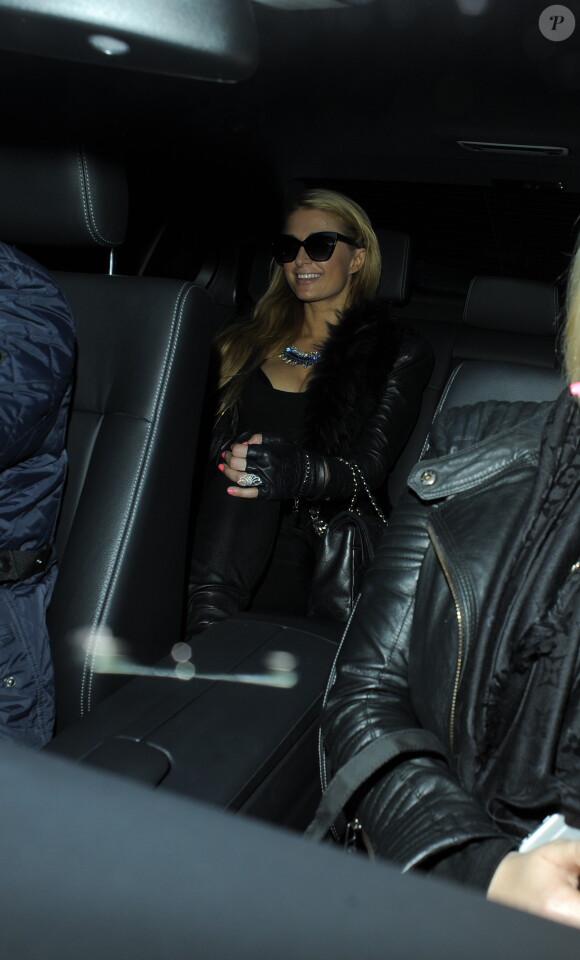 Paris Hilton à Londres, le 15 décembre 2014.