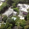 Vue aérienne de la maison Sharon Stone à Los Angeles en juin 2001.