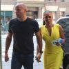 Mel B et son mari Stephen Belafonte se promenent a New York, le 11 septembre 2013. 