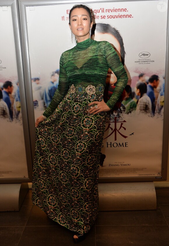 Gong Li à l'avant-première du film "Coming Home" au cinéma MK2 Bibliothèque à Paris, le 16 décembre 2014.