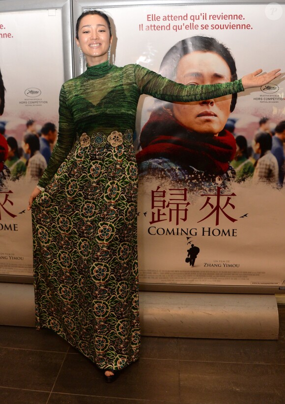 Gong Li à l'avant-première du film "Coming Home" au cinéma MK2 Bibliothèque à Paris, le 16 décembre 2014.
