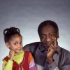 Raven-Symone et Bill Cosby en 1990 à Los Angeles.