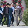 Jeremy Piven, Jerry Ferrara, Adrian Grenier, Kevin Connolly et Kevin Dillon sur le tournage du film Entourage à Los Angeles