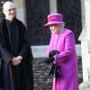 La reine Elisabeth II assiste à la messe de Noël à Sandringham, le 25 décembre 2014.