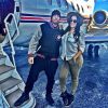Ludacris et Eudoxie prêts à embarquer - madame va avoir une sacrée surprise puisque le rappeur et acteur va la demander en mariage. Photo publiée par Eudoxie sur son compte Instagram le 26 décembre 2014.