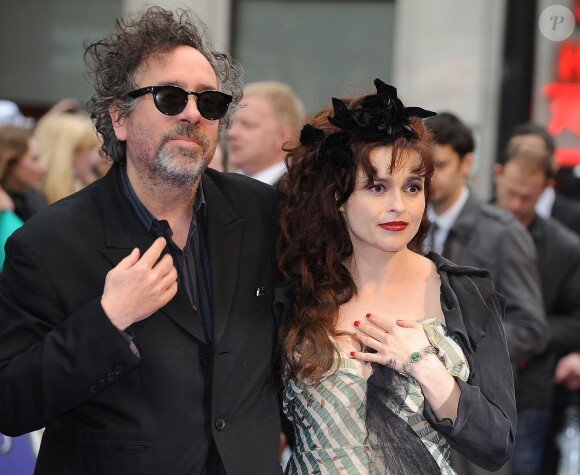 Tim Burton et Helena Bonham-Carter  à Londres le 9 mai 2012