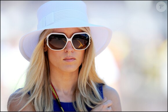 Camille Marchetti, la compagne de Jules Bianchi, lors du Grand Prix de Monaco, le 22 mai 2014