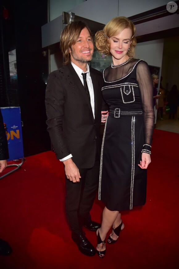 Nicole Kidman et son mari Keith Urban à la Première du film "Paddington" à Londres le 23 novembre 2014.  