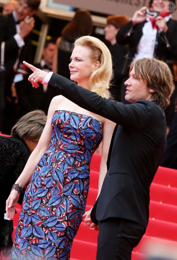 Nicole Kidman et son mari Keith Urban à la Montee des marches du film "Inside Llewyn Davis" lors du 66eme festival du film de Cannes, le 19 mai 2013. 