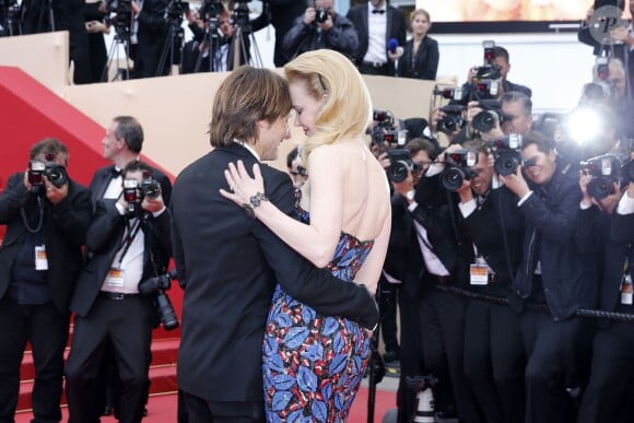 Nicole Kidman et son mari Keith Urban à la Montee des marches du film "Inside Llewyn Davis" lors du 66eme festival du film de Cannes, le 19 mai 2013.  