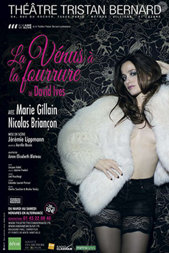 Marie Gillain dans "La Vénus à la fourrure" au Théatre Tristant-Bernard, prolongations jusqu'en mars 2015.