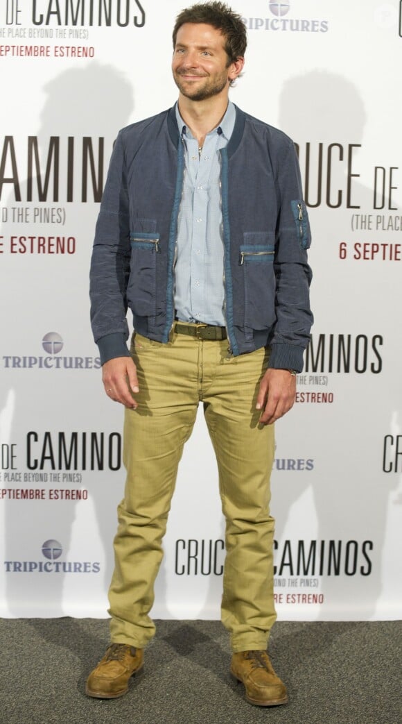 Bradley Cooper lors du photocall du film The Place Beyond The Pines à Madrid le 4 septembre 2013