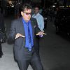 Charlie Sheen arrive a l'emission "The Late Show" a New York. Le 14 janvier 2013