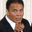 Mohamed Ali à la Maison Blanche à Washington, le 9 novembre 2005