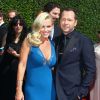 Donnie Wahlberg et son fiancé Jenny McCarthy arrivant à la cérémonie des "Creative Arts Emmy Awards 2014" à Los Angeles, le 16 août 2014.  