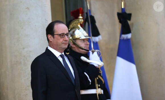François Hollande reçoit Nicolas Sarkozy à l'Élysée le 8 janvier 2015