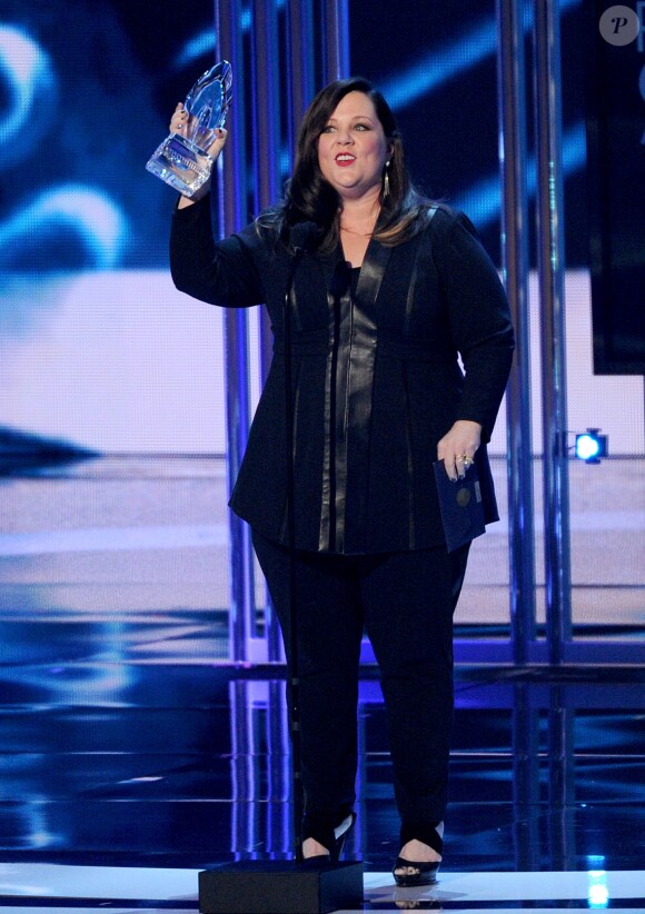 Melissa McCarthy honorée du prix de la meilleure actrice dans une comédie lors des People's Choice Awards 2015 à Los Angeles, le 7 janvier.