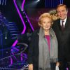Bernadette Chirac et Jean-Pierre Foucault - Émission spéciale Qui veut gagner des millions ?, sur TF1, ce vendredi 9 janvier 2014.