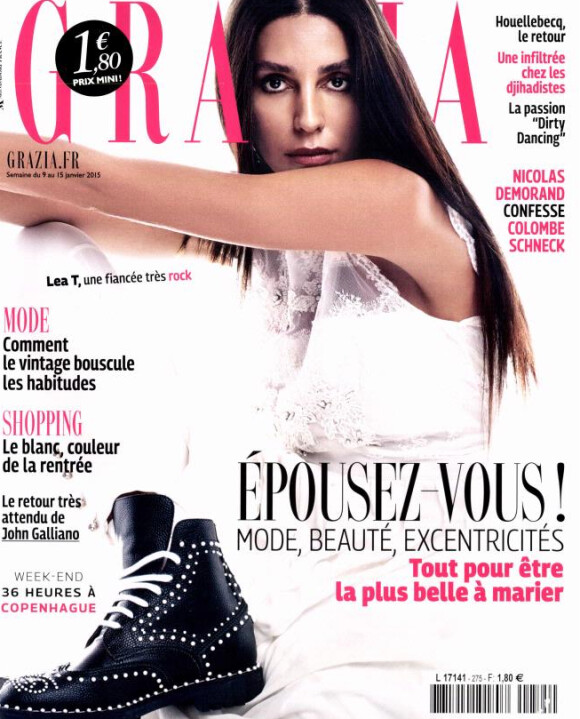 Le top Léa T en couverture du magazine Grazia