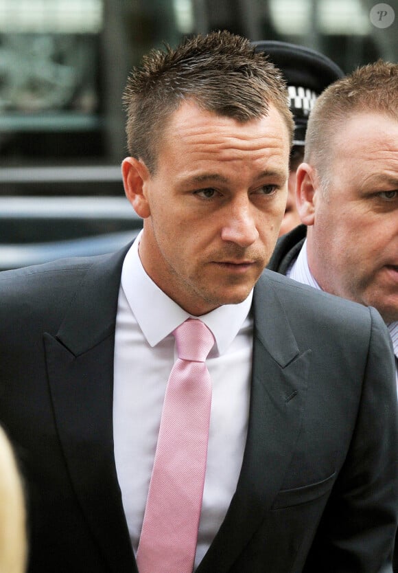 John Terry lors de son arrivée à la Westminster Magistrates' Court le 11 juillet 2012 à Londres