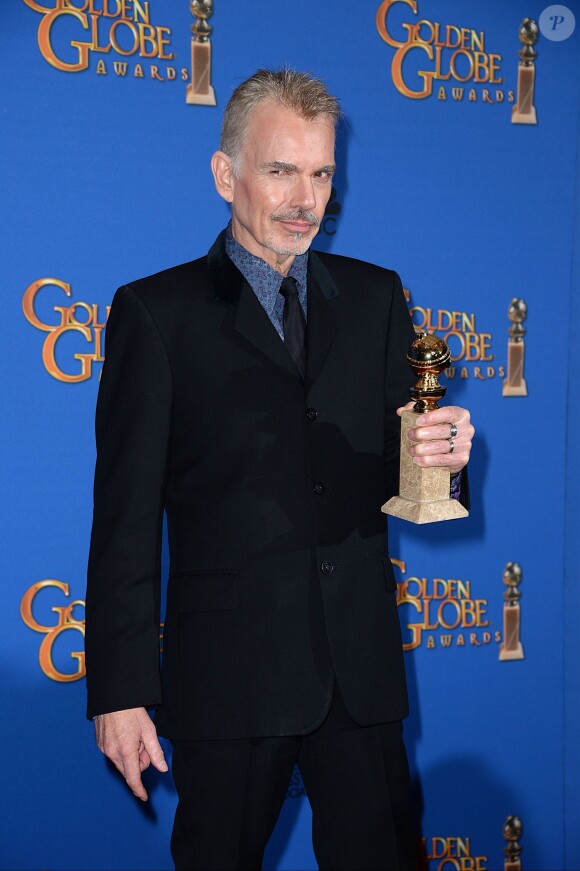 Billy Bob Thornton meilleur acteur dans une série dramatique (Fargo) lors des Golden Globes à Los Angeles le 11 janvier 2015