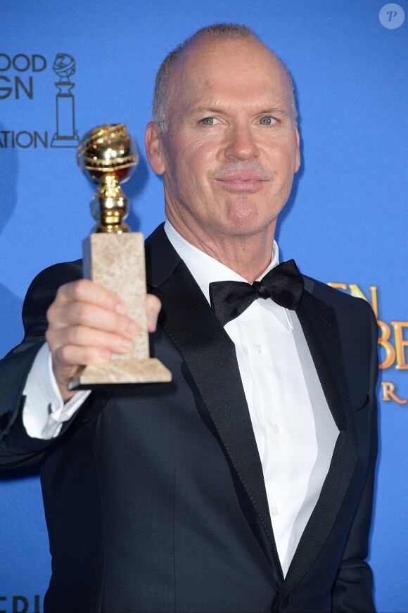 Michael Keaton lors des Golden Globes à Los Angeles le 11 janvier 2015