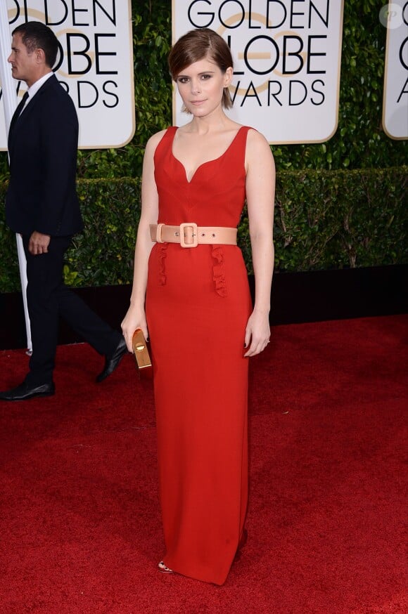 Kate Mara lors de la 72e cérémonie annuelle des Golden Globe Awards à Beverly Hills, le 11 janvier 2015.