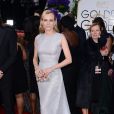 Diane Kruger splendide dans une robe argent lors de la 72e cérémonie annuelle des Golden Globe Awards à Beverly Hills, le 11 janvier 2015.