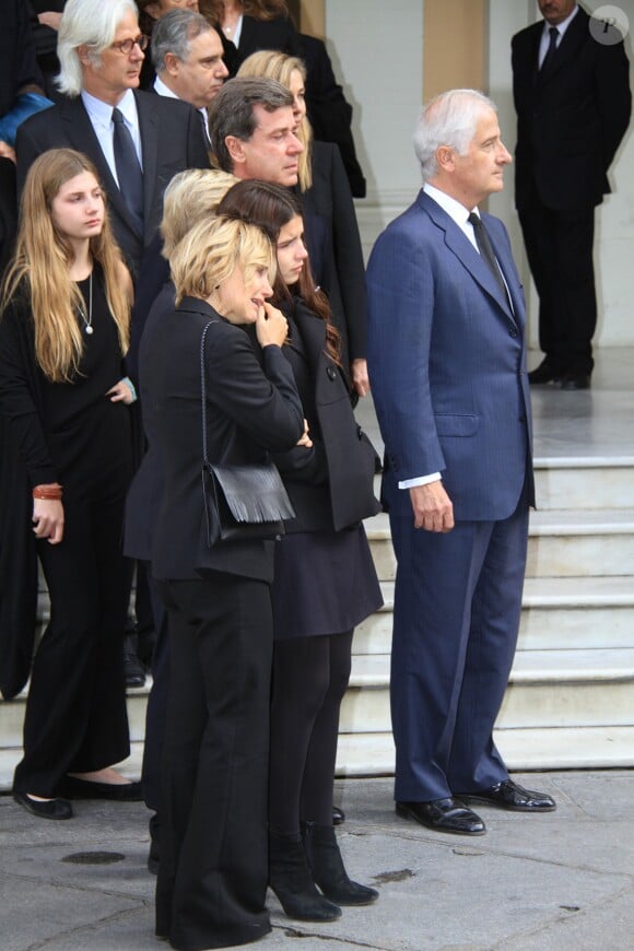 Cayetano Martinez de Irujo, Eugenia Martinez de Irujo et ses enfants lors des funérailles de Cayetana, 18e duchesse d'Albe, le 21 novembre 2014