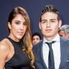 James Rodriguez et sa femme Daniela Ospina - Gala FIFA Ballon d'Or 2014 à Zurich, le 12 janvier 2015.
