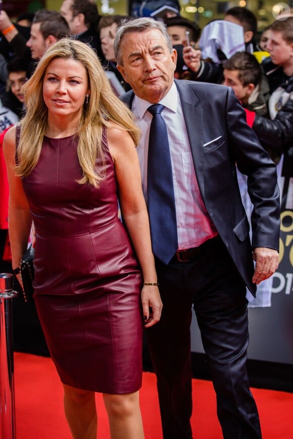 Wolfgang Niersbach et sa compagne Marion Popp - Gala FIFA Ballon d'Or 2014 à Zurich, le 12 janvier 2015.