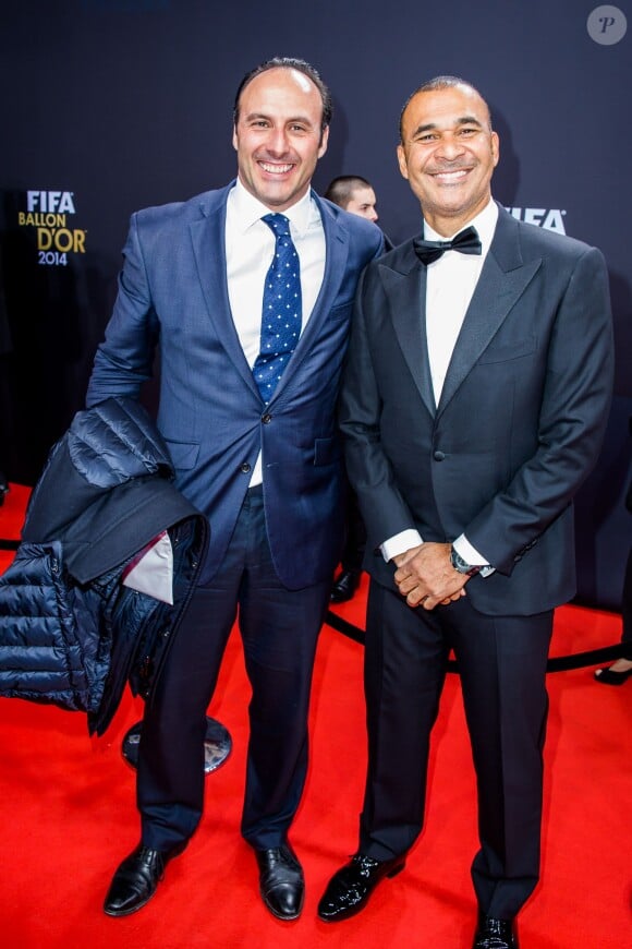 Ramon Vega et Ruud Gullit - Gala FIFA Ballon d'Or 2014 à Zurich, le 12 janvier 2015.